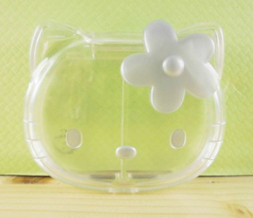 【震撼精品百貨】Hello Kitty 凱蒂貓~KITT造型盒-透明銀色