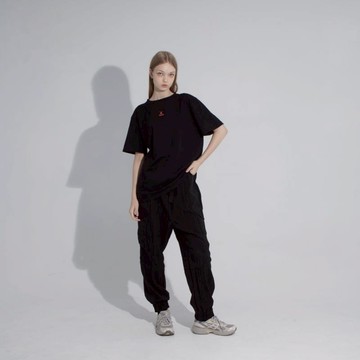 防火阻燃棉Tee 藍黑M