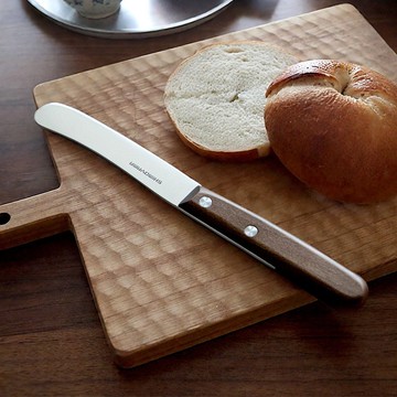 日本霜山 櫻桃木柄不鏽鋼奶油果醬抹刀