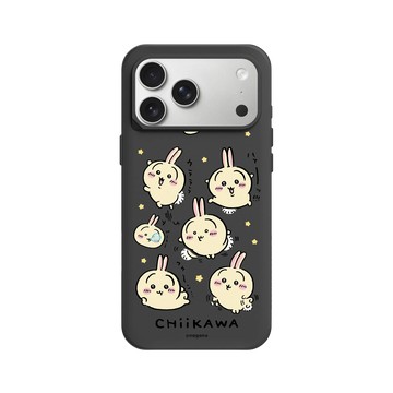 iPhone 17 Pro Max SolidX 黑 - 吉伊卡哇Chiikawa - 兔兔跳來跳去
