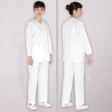 低至半價多色牛角袖身抗菌護士護理員長袖上衣醫美診所制服CW2333