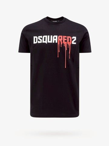 Cotton t-shirt with frontal logo - DSQUARED2 - gender_Man