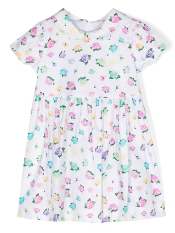 Chiara Ferragni Kids - logo-print cotton dress - kids - Cotton - 24 mth - White