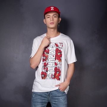 IZZVATI-點金紅花香氛短T