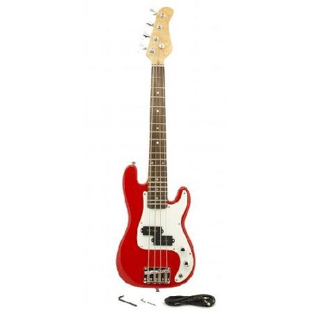 ELECTRIC BASS GUITAR RED Small Scale 36' インチ Childrens Mini Kids NEW エレキギター エレクトリックギター （並行輸入）