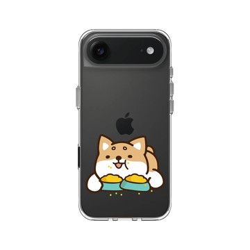 iPhone Air Clear Case（相機按鈕） 透明 - 柴語錄 Shiba Says - 一碗不夠吃兩碗!