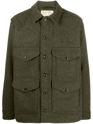Filson - button-front shirt jacket - men - Wool - M - Green