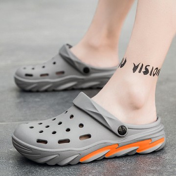 洞洞鞋 夏季男士運動外穿兩用涼拖鞋 防滑耐磨鞋子沙灘涼鞋【淘夢屋】