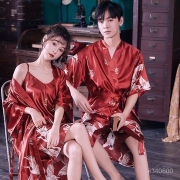 台灣出貨 大碼情侶睡衣 晨袍女 情侶睡袍 居家服 居家睡衣 浴袍 情侶居家服 家居服 男生睡衣 女生睡衣 吊帶睡裙睡袍女