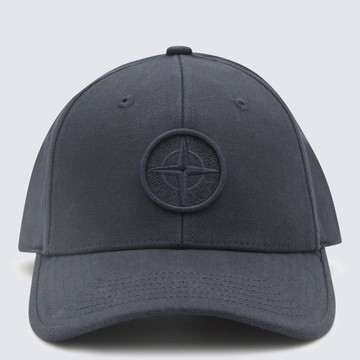 Stone Island Blue Cotton Hat