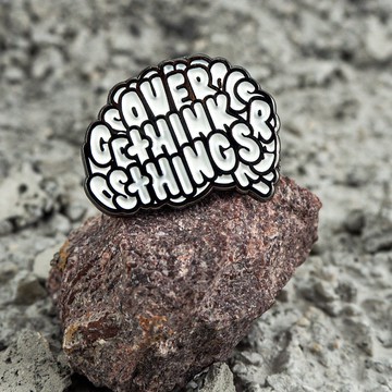 Over Think Things 琺瑯別針