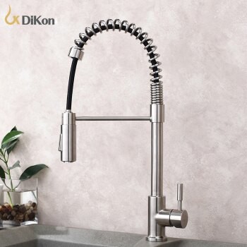 【帝鋼衛浴】304不鏽鋼單柄冷熱廚房龍頭 TTK-0115