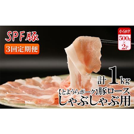 ふるさと納税  豚肉 しゃぶしゃぶ とようらポーク 1kg ロース 豚しゃぶ 北海道 豊浦産 SPF豚 北海道豊浦町