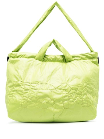 Vic Matie - embroidered-logo detail tote bag - women - Fabric - One Size - Green
