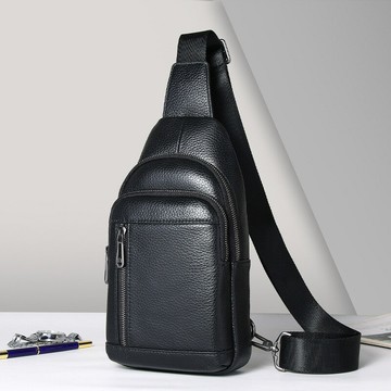 【免運/可開票】台灣公司 側背包 肩背包 男士包 胸包 郵差包 真皮側背包 真皮肩背包 側背包男百搭簡約大容量休閑通勤個性包實用防水高級感男士胸包真皮
