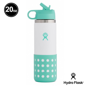 Hydro Flask 官方旗艦 20oz/592ml 寬口吸管蓋保溫瓶 島嶼綠