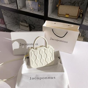 雅各邦品牌真皮高級感小方包2023新款小眾設計斜挎單肩女包餅干包