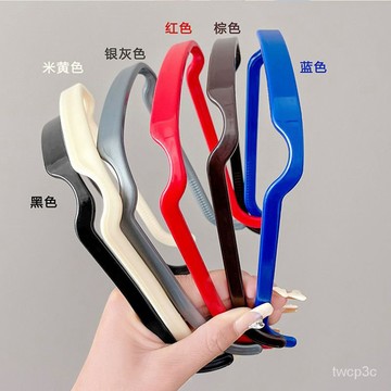 熱門爆款眼鏡式髮箍方形髮箍女夏天時尚隱形固定髮卡捲髮厚髮專用髮捆氣質頭箍髮飾