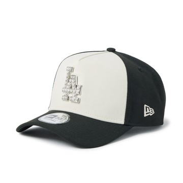 NEW ERA 男女 9FORTY AF 日版 NE MLB PEARL BADGE 洛杉磯道奇 奶油白/黑 NE14952144