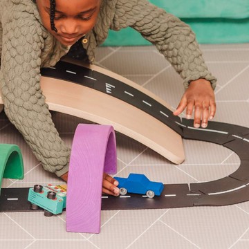 Waytoplay 復古木製玩具車 Blue