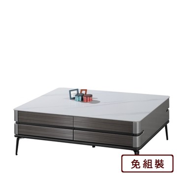 AS DESIGN 雅司家具-軫皓亮光岩板大茶几-130*70*45cm
