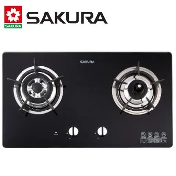 (贈6%購物金~6/11)【SAKURA 櫻花】 二口防乾燒節能檯面爐 G2820G/G-2820G 黑玻璃 送全省安裝