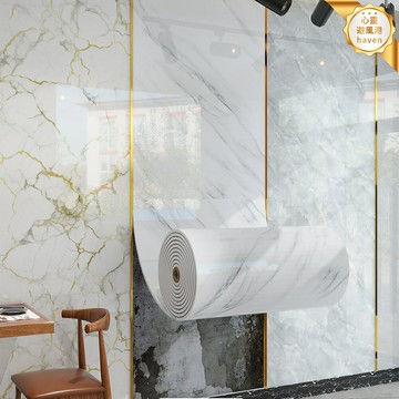 【自粘免膠】背景牆貼 牆紙 牆貼 護牆板 裝飾板 鋁塑板 大理石紋 防水防潮 耐磨易潔 電視背景牆 舊房翻新遮醜