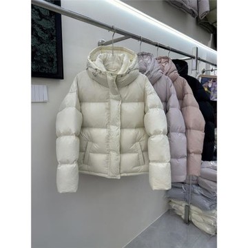 2024冬季連帽羽絨服女短款韓版95白鴨絨加厚保暖小個子百搭面包服