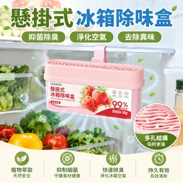 【當天🉑️出】冰箱除臭盒 冰箱除味盒 懸掛式冰箱除味劑 冰箱除臭劑 冷藏室去味盒 冰箱異味除味盒 廚房冰箱消臭盒