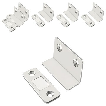 小麥購物 磁鐵門扣 L型 Y109 銀色 29g  6個