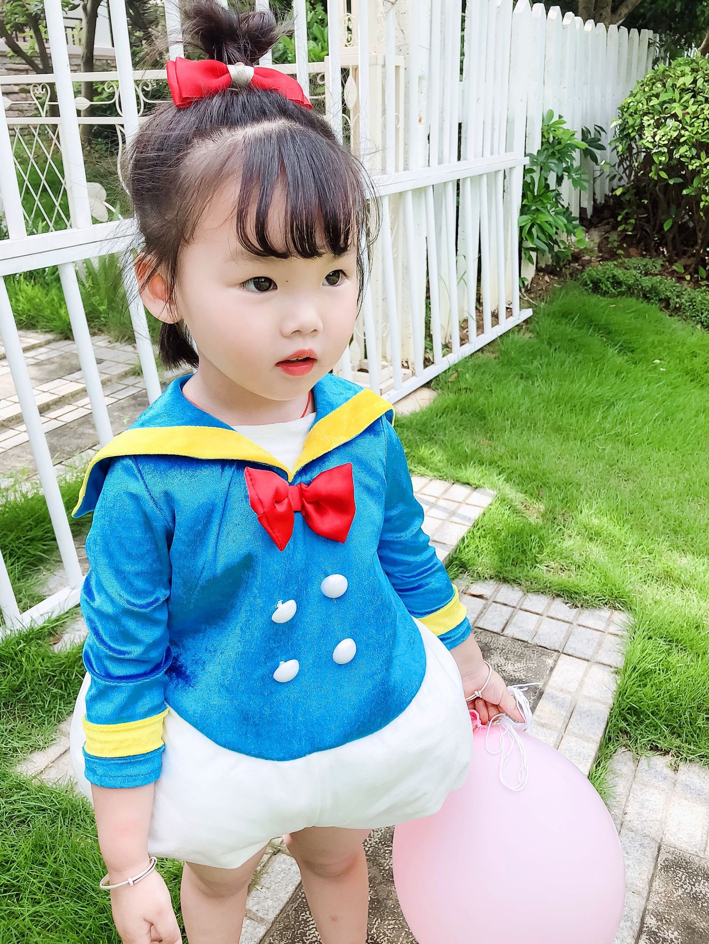 ハロウィンコスプレクリスマスプレゼント衣装ドナルドダック風子供 