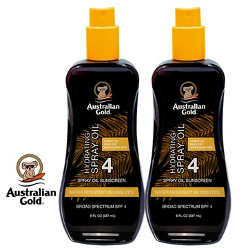 Australian Gold金色澳洲 防護胡蘿蔔助曬油SPF4 (237ml)*2