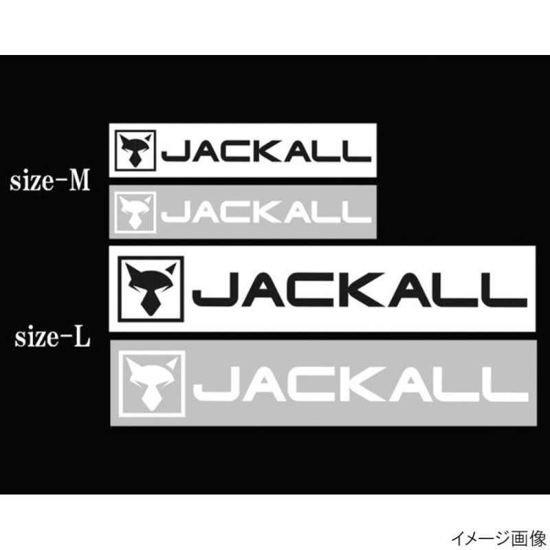 ジャッカル JK カッティングステッカー長方形 L ブラック | LINEブランドカタログ