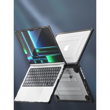 【支架防摔殼】適用于蘋果電腦macbook磨砂保護殼輕薄防指紋MacBook Pro case14/16透明air13寸m2超薄保護套