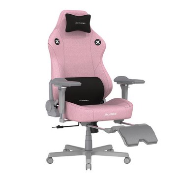 DXRACER 利刃豪華款 電競賽車椅(6D扶手/布面粉紅色)