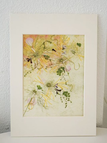 ŽIRAFA【青靄旋影】焰火押花作品藝術微噴畫家居裝飾畫芯