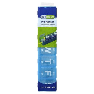 Ezy Dose, 帶鎖定裝置的每週方劑丸計劃器，3XL，1 個