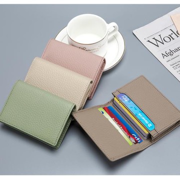 2025新款簡約多功能真皮小卡包零錢包男女式創意便攜式名片收納包