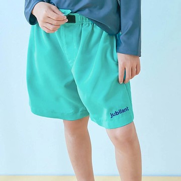 日本 devirock - 抗UV 水陸兩穿舒適鬆緊短褲-（腰圍可調整）-湖水綠