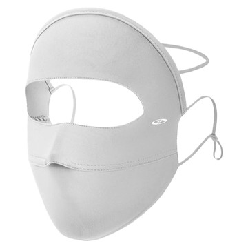 羽和暖swarm 立體剪裁騎行遮臉款 冰絲涼感遮陽透氣防風面罩  1個  淺灰色