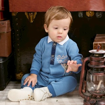 經典比得小畫家有領長袖兔裝