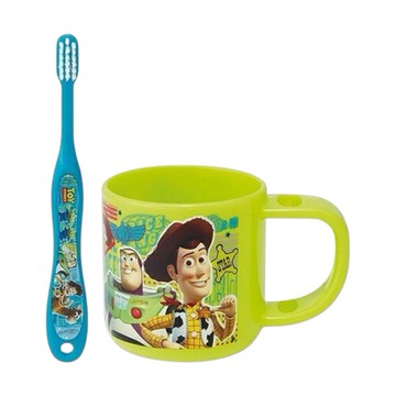 日本 Disney 迪士尼 牙刷杯組-玩具總動員 一組 (JN1051)