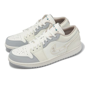 [ACS] Nike 休閒鞋 Wmns Air Jordan 1 Low 女鞋 珍珠 米白 灰藍 AJ1 一代 IH7323-100