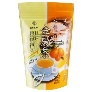 永發茗茶 金棗茶 台灣產 七十年傳統溫火煉製  4g  20包  1袋