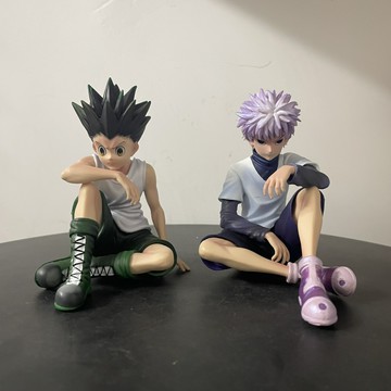 全職獵人GK奇犽小杰坐姿周邊動漫模型桌搭擺件公仔玩具