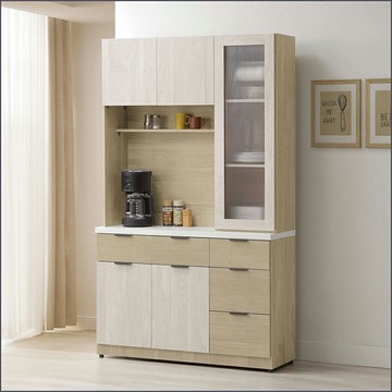 4 尺餐櫃(上+下座) 二件組  /  下座 廚櫃 碗盤櫥櫃 置物櫃 【275B5252】 Leader傢居館275-K32-1+K32