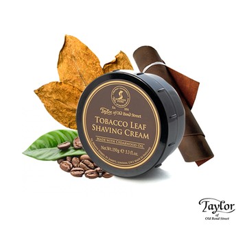 Taylor of Old Bond Street Tobacco Leaf Shaving Cream Bowl烘焙菸葉刮鬍膏(150g)
