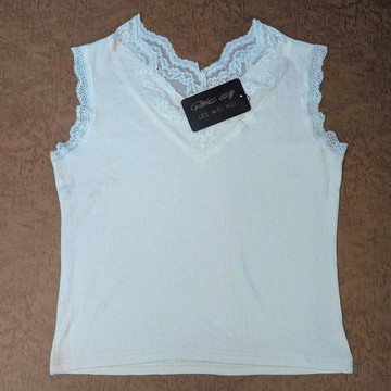 【PANGCHI 龐吉】蕾絲領邊縲縈小背心(9513211/11/61/71/91)