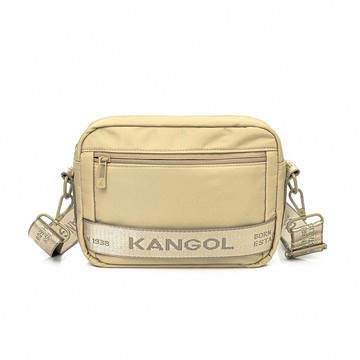 KANGOL 側背包 淺卡其