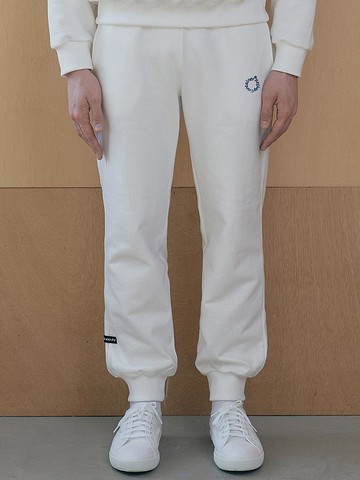 RC Round Logo Jogger Pants [WHITE]